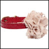 ̎ CXhbO Louis Dog flair collar corsage Red