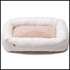 オーガニックコットン 犬 猫のベッド 綿毛布×ボア スクエアベッド キナリ ミュッター mutter