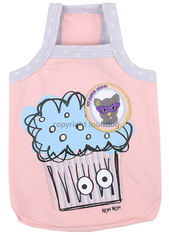 ̕ CXhbO Cupcakemon Top Pink Louisdog