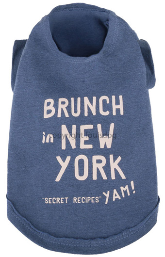 犬の服 ルイスドッグ Brunch in New York Blue LouisDog