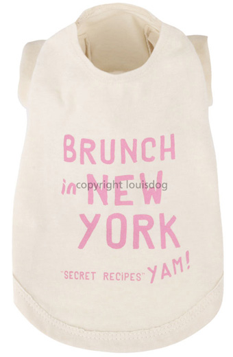 ̕ CXhbO Brunch in New York Cream LouisDog
