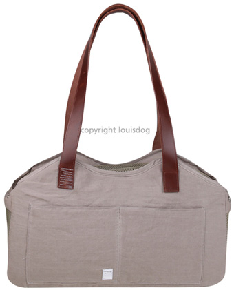 pL[obO CXhbO Linen Bag Leather strap LouisDog