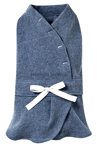 ̕ CXhbO Wrap Skirt Indigo Blue LouisDog
