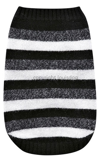 ̕ CXhbO My Sweater Stripe Black Louisdog