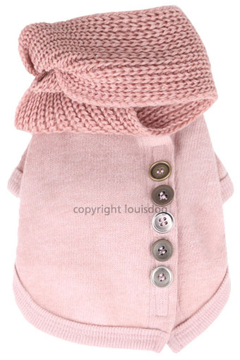 ̕ CXhbO Cardigan n Warmer Pink Louisdog