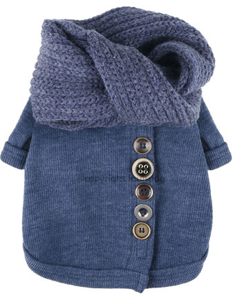 ̕ CXhbO Cardigan n Warmer Blue Louisdog