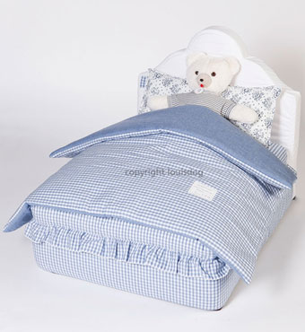  L̃xbh CXhbO Egyptian Cotton Bed Blue Louisdog