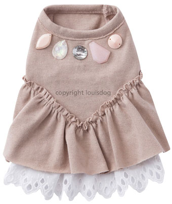 ̕ CXhbO Victoria Dress Nude Pink LouisDog