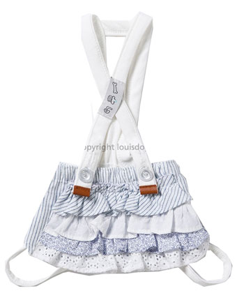 ̕ CXhbO Zizzy Skirt White Frills LouisDog