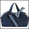 ̃L[obO CXhbO Tote Bag Indigo Stripes LouisDog