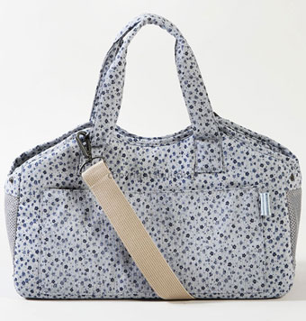 ̃L[obO CXhbO Tote Bag Indigo Flowers LouisDog