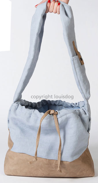 ̃L[obO CXhbO Yolo Sling Bag Cgu[ Linen LouisDog