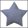  L̃xbh CXhbO Linen Star Cushion Blue Louisdog