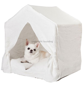  L̃xbh CXhbO Peekaboo White Linen Louisdog