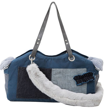 ̃L[obO CXhbO Tosho Bag Fur Denim LouisDog