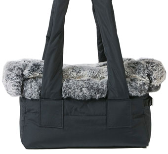 ̃L[obO CXhbO Viva Bag Fur Black LouisDog