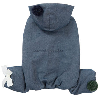 ̕ CXhbO Pompom 4 Legs Organic Denim Louisdog