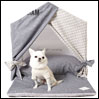 ̃xbh CXhbO Egyptian Cotton Peekaboo BabyBlue Grey Louisdog