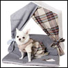 ̃xbh CXhbO Egyptian Cotton Peekaboo Beige&Red Plaid Louisdog