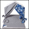 ̃xbh CXhbO Egyptian Cotton Peekaboo Blue Flowers Louisdog