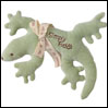 犬のおもちゃ 笛つきぬいぐるみ オーガニックコットン リジー蜥蜴 グリーン Simply Fido
